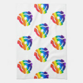 SlipperyJoe's plastic 45 RPM-recordadaptervibran Theedoek (Verticaal)