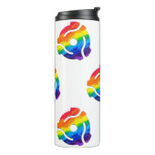 SlipperyJoe's plastic 45 RPM-recordadaptervibran Thermosbeker (Gedraaid links)