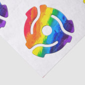 SlipperyJoe's plastic 45 RPM-recordadaptervibran Tissuepapier (Detail)