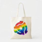 SlipperyJoe's plastic 45 RPM-recordadaptervibran Tote Bag (Voorkant)