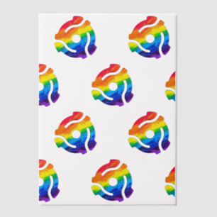 SlipperyJoe's plastic 45 RPM-recordadaptervibran Vellum Uitnodigingen