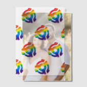 SlipperyJoe's plastic 45 RPM-recordadaptervibran Vellum Uitnodigingen (Offset (Koppel))