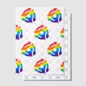 SlipperyJoe's plastic 45 RPM-recordadaptervibran Vellum Uitnodigingen (Offset (Uitnodiging))