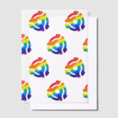 SlipperyJoe's plastic 45 RPM-recordadaptervibran Vellum Uitnodigingen (Offset)