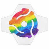 SlipperyJoe's plastic 45 RPM-recordadaptervibran Voetbal (Enkel)