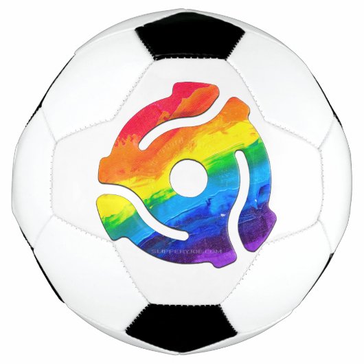 SlipperyJoe's plastic 45 RPM-recordadaptervibran Voetbal (Voorkant)