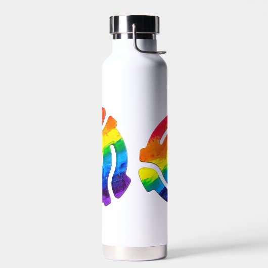 SlipperyJoe's plastic 45 RPM-recordadaptervibran Waterfles (Links)