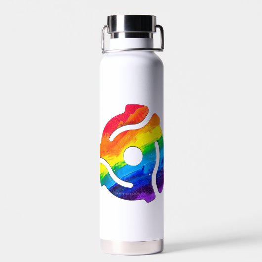 SlipperyJoe's plastic 45 RPM-recordadaptervibran Waterfles