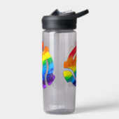 SlipperyJoe's plastic 45 RPM-recordadaptervibran Waterfles (Links)