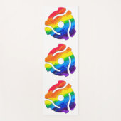 SlipperyJoe's plastic 45 RPM-recordadaptervibran Yogamat (Voorkant)