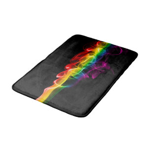 SlipperyJoe's pluim van regenboogenergie damp ving Badmat