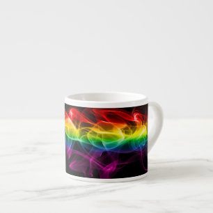 SlipperyJoe's pluim van regenboogenergie damp ving Espresso Kop