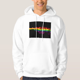SlipperyJoe's pluim van regenboogenergie damp ving Hoodie