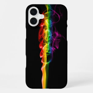 SlipperyJoe's pluim van regenboogenergie damp ving iPhone 16 Plus Hoesje