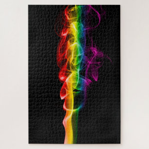 SlipperyJoe's pluim van regenboogenergie damp ving Legpuzzel