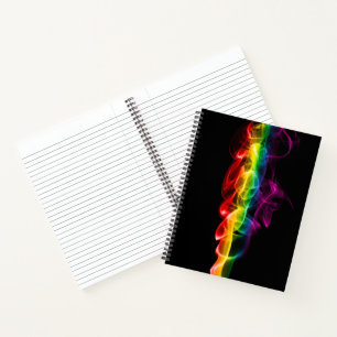 SlipperyJoe's pluim van regenboogenergie damp ving Notitieboek