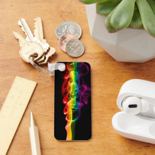 SlipperyJoe's pluim van regenboogenergie damp ving Sleutelhanger