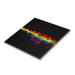 SlipperyJoe's pluim van regenboogenergie damp ving Tegeltje
