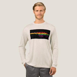 SlipperyJoe's pluim van regenboogenergie damp ving Tri-Blend Shirt