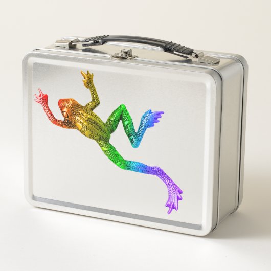 SlipperyJoe's Pride Frog beeldje Levendige kleuren (Voorkant)