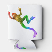 SlipperyJoe's Pride Frog beeldje Levendige kleuren Blikjeskoeler (Achterkant)