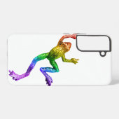SlipperyJoe's Pride Frog beeldje Levendige kleuren Samsung Galaxy Hoesje (Achterkant horizontaal)