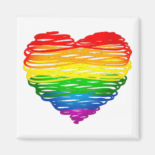 SlipperyJoe's Pride Hart Krabbels hartvorm  Magneet