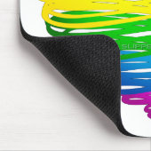 SlipperyJoe's Pride Hart Krabbels hartvorm Muismat (Hoek)