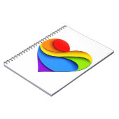 SlipperyJoe's Pride Hart Rondingen hartvorm drie Notitieboek (Linkerzijde)