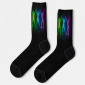 SlipperyJoe's pride mensen geven silhouette kleurf Sokken (Links)