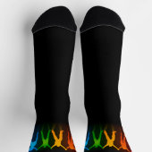 SlipperyJoe's pride mensen geven silhouette kleurf Sokken (Top)