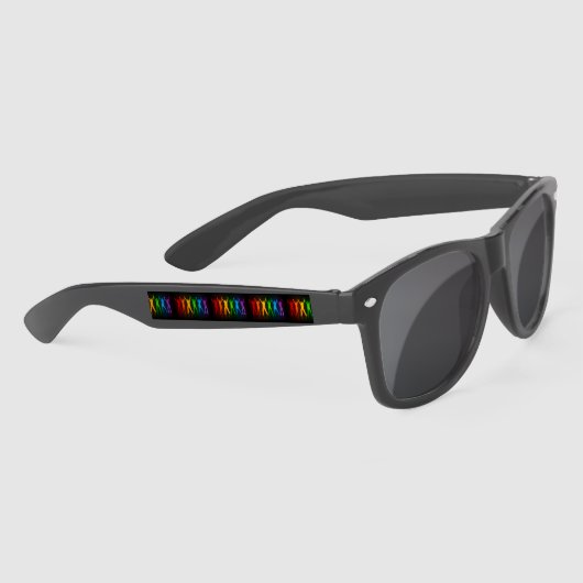 SlipperyJoe's pride mensen geven silhouette kleurf Zonnebrillen (Rechts)