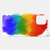 SlipperyJoe's pride splatter regenboog kleuren lev Case-Mate iPhone Case (Achterkant (horizontaal))