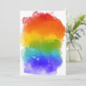 SlipperyJoe's pride splatter regenboog kleuren lev Feestdagenkaart (Staand voorkant)