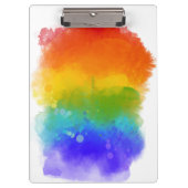 SlipperyJoe's pride splatter regenboog kleuren lev Klembord (Voorkant)