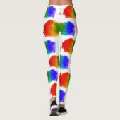 SlipperyJoe's pride splatter regenboog kleuren lev Leggings (Achterkant)