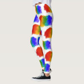 SlipperyJoe's pride splatter regenboog kleuren lev Leggings (Links)