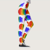 SlipperyJoe's pride splatter regenboog kleuren lev Leggings (Rechts)