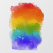 SlipperyJoe's pride splatter regenboog kleuren lev Raamsticker (Vel)