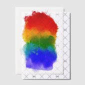SlipperyJoe's pride splatter regenboog kleuren lev Vellum Uitnodigingen (Offset (Uitnodiging))