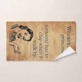 SlipperyJoe's Prinses klap lopen grappig jaren 50  Bad Handdoek (Handdoek)