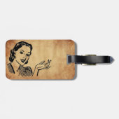 SlipperyJoe's Prinses klap lopen grappig jaren 50  Bagagelabel (Achterkant horizontaal)