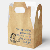 SlipperyJoe's Prinses klap lopen grappig jaren 50 Bedankdoosjes (Geopend)