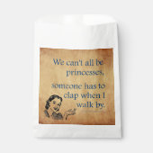 SlipperyJoe's Prinses klap lopen grappig jaren 50 Bedankzakje (Voorkant)