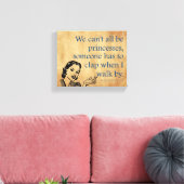 SlipperyJoe's Prinses klap lopen grappig jaren 50  Canvas Afdruk (Insitu (Woonkamer))