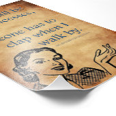 SlipperyJoe's Prinses klap lopen grappig jaren 50  Foto Afdruk (Hoek)