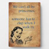 SlipperyJoe's Prinses klap lopen grappig jaren 50 Fotoplaat (voorkant)