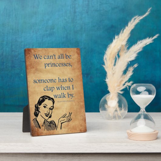 SlipperyJoe's Prinses klap lopen grappig jaren 50 Fotoplaat (Zijkant)