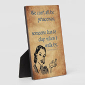 SlipperyJoe's Prinses klap lopen grappig jaren 50 Fotoplaat (Zijkant)