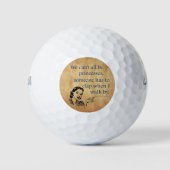 SlipperyJoe's Prinses klap lopen grappig jaren 50  Golfballen (Voorkant)